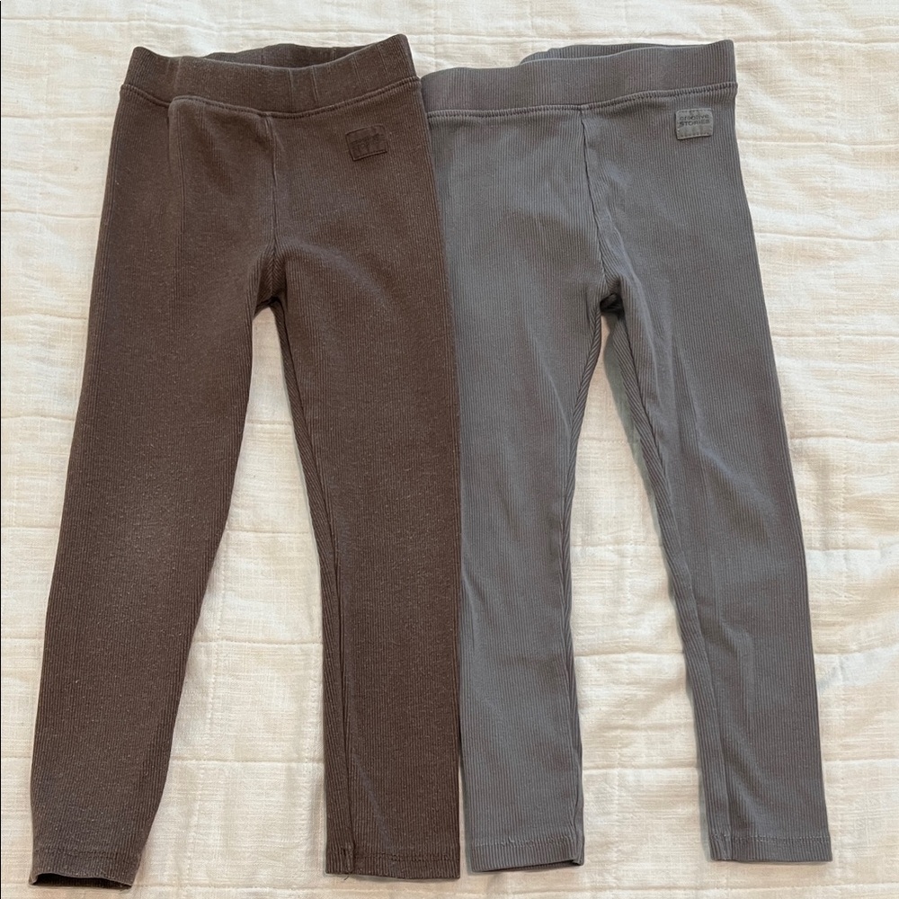 Zara toddler Brown and Gray Leggings